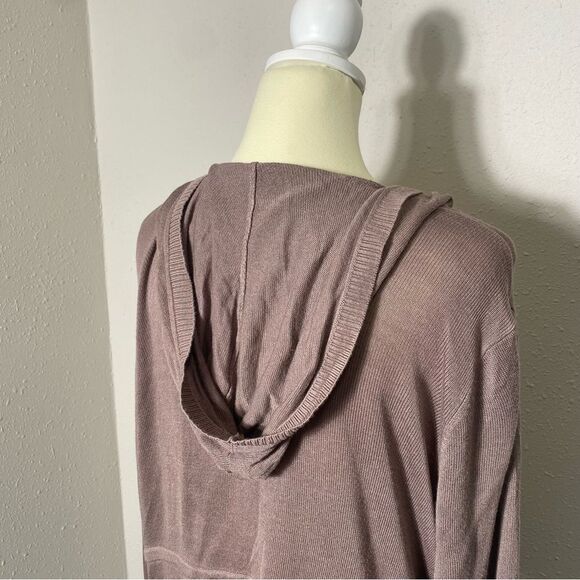 Torrid Plus Size Hooded Anorak Open Front Brown Cardigan Women's Size 2X - Picture 11 of 16